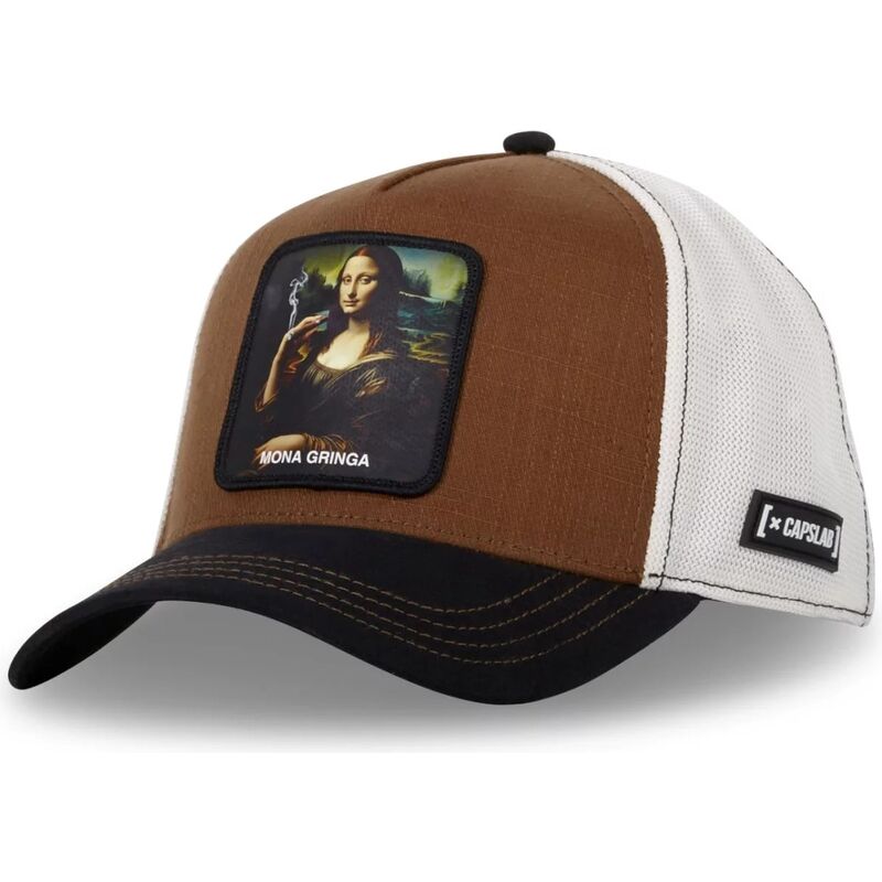 cap-izliekta-brown-snapback-mona-lisa-famous-no-capslab