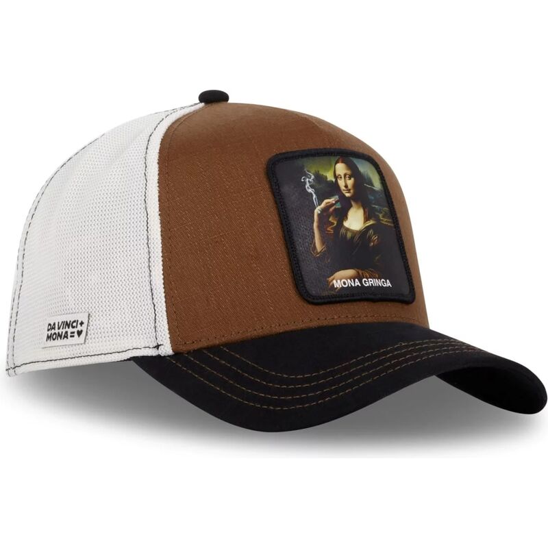 cap-izliekta-brown-snapback-mona-lisa-famous-no-capslab