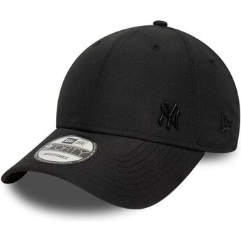 New Era Curved Brim 9FORTY Tonal Flawless New York Yankees MLB Black Adjustable Cap