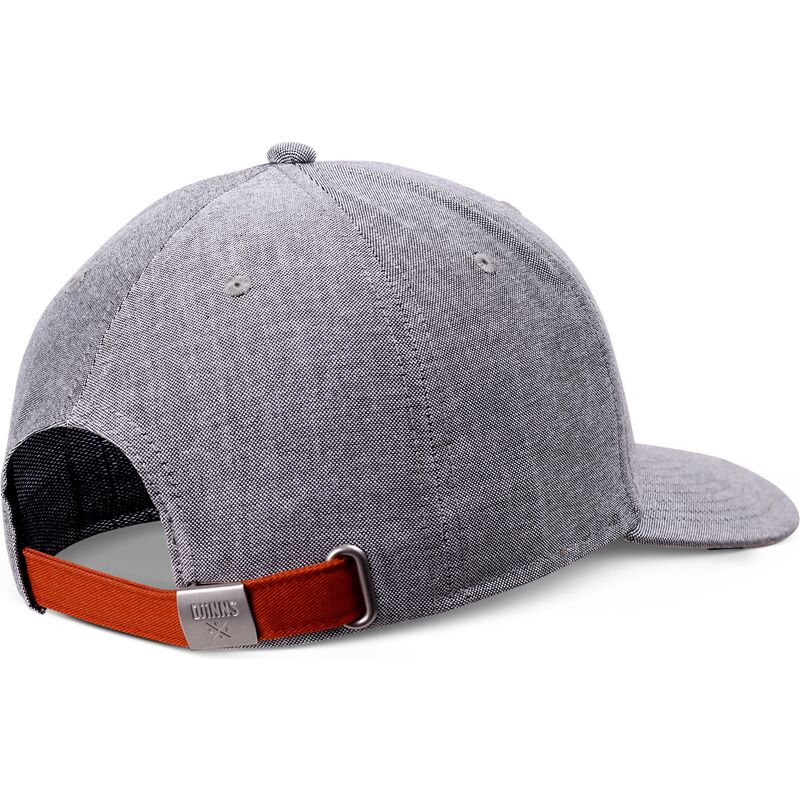 graue-verstellbare-curved-cap-mit-rotem-truefit-oxfordcontra-logo-von-djinns