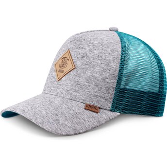 Trucker-Cap grau und blau HFT ColourMelange von Djinns