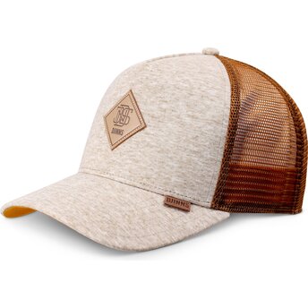Trucker-Cap beige und braun HFT ColourMelange von Djinns
