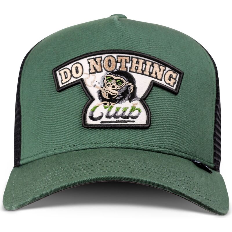 grune-und-schwarze-trucker-kappe-hft-do-nothing-club-gorilla-von-djinns