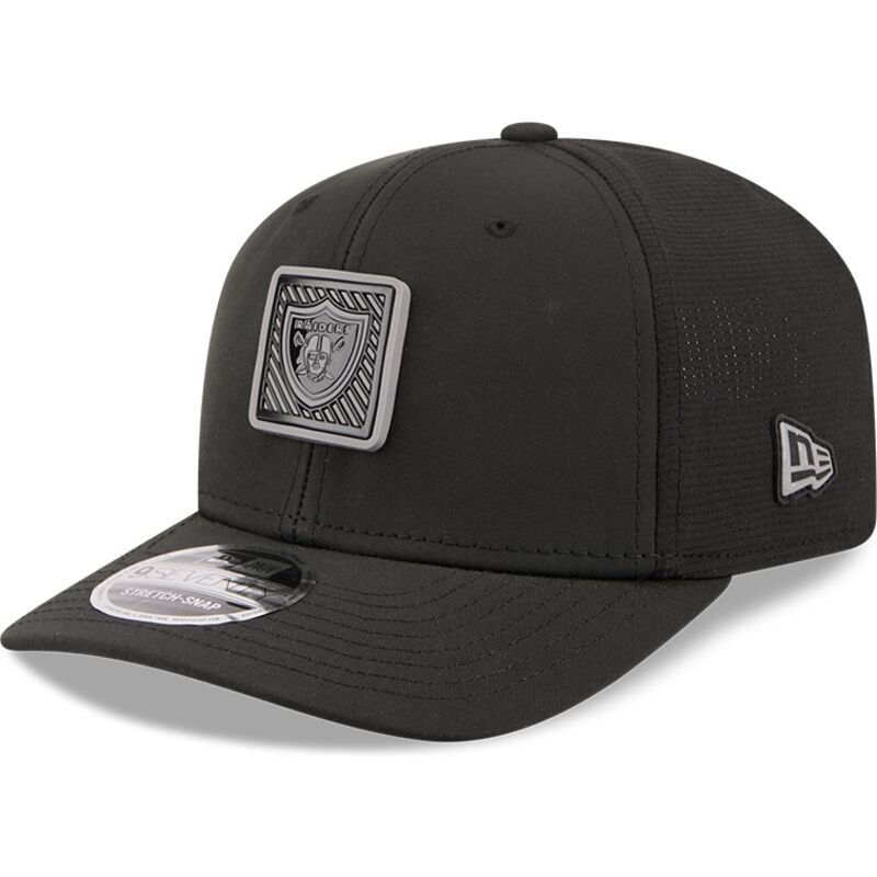 cepur-izliekta-melns-snapback-9seventy-stretch-snap-training-pack-2026-no-las-vegas-raiders-nfl-no-new-era