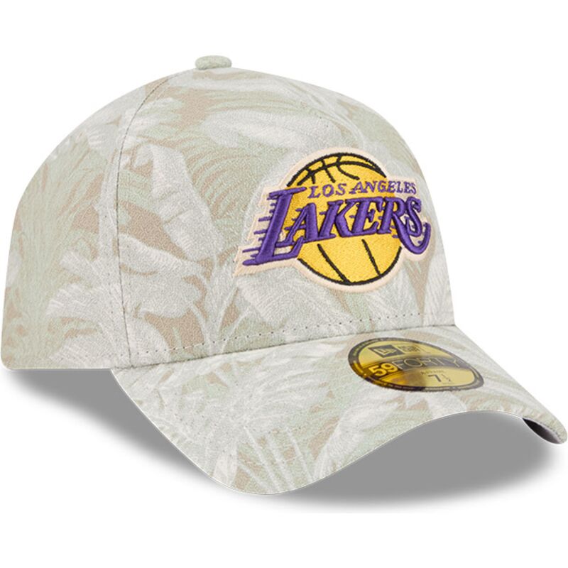 beige-gebogene-verstellbare-59forty-a-frame-leafy-palm-kappe-der-los-angeles-lakers-nba-von-new-era