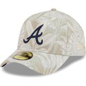 new-era-curved-brim-59forty-a-frame-leafy-palm-atlanta-braves-mlb-beige-fitted-cap