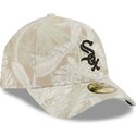 gorra-curva-beige-ajustada-59forty-a-frame-leafy-palm-de-chicago-white-sox-mlb-de-new-era