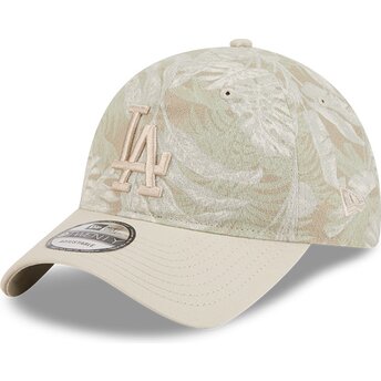 Cepur izliekta bēšs regulējams 9TWENTY Leafy Palm no Los Angeles Dodgers MLB no New Era