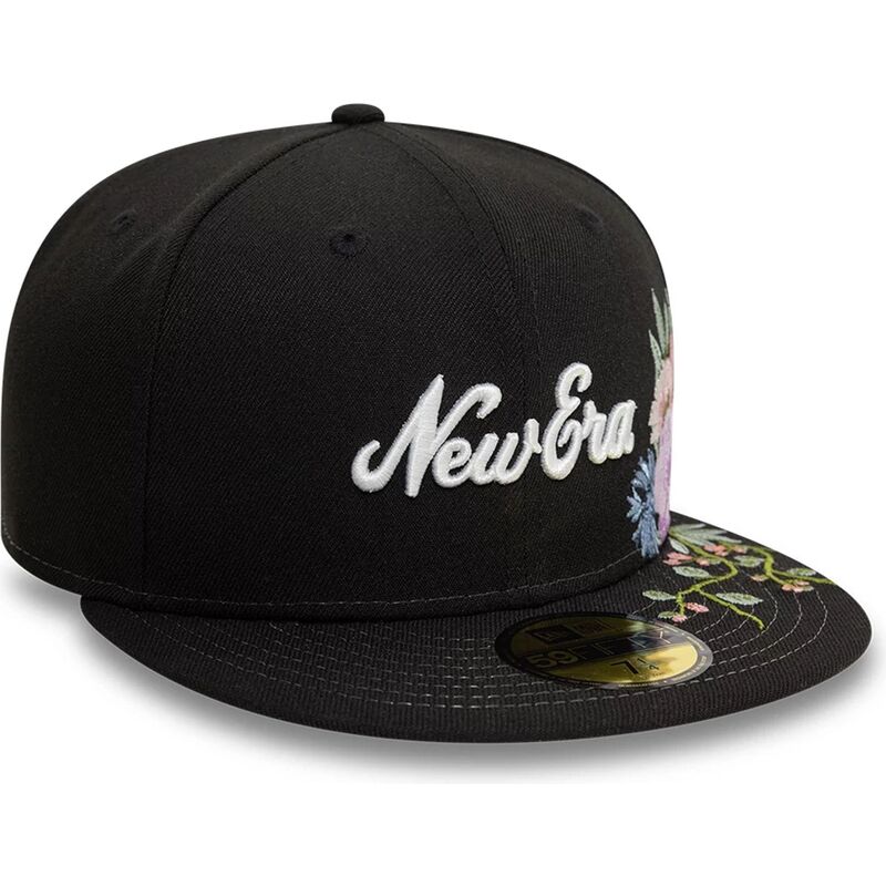 cepur-plakana-melns-pieguloss-59fifty-floral-emb-no-new-era