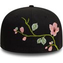 cepur-plakana-melns-pieguloss-59fifty-floral-emb-no-new-era