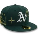 cepur-plakana-zals-pieguloss-59fifty-zodiac-no-oakland-athletics-mlb-no-new-era