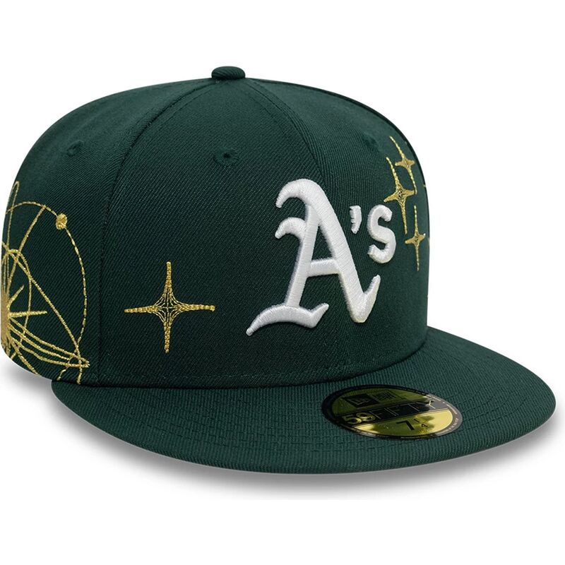 cap-plakana-green-ajustada-59fifty-zodiac-no-oakland-athletics-mlb-no-new-era