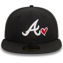 cepur-plakana-melns-pieguloss-59fifty-heart-icon-no-atlanta-braves-mlb-no-new-era
