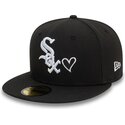 cap-plakana-black-ajustada-59fifty-heart-icon-no-chicago-white-sox-mlb-no-new-era