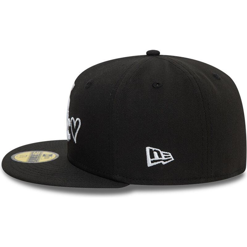 cepur-plakana-melns-pieguloss-59fifty-heart-icon-no-chicago-white-sox-mlb-no-new-era
