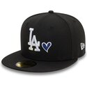 cepur-plakana-melns-pieguloss-59fifty-heart-icon-no-los-angeles-dodgers-mlb-no-new-era
