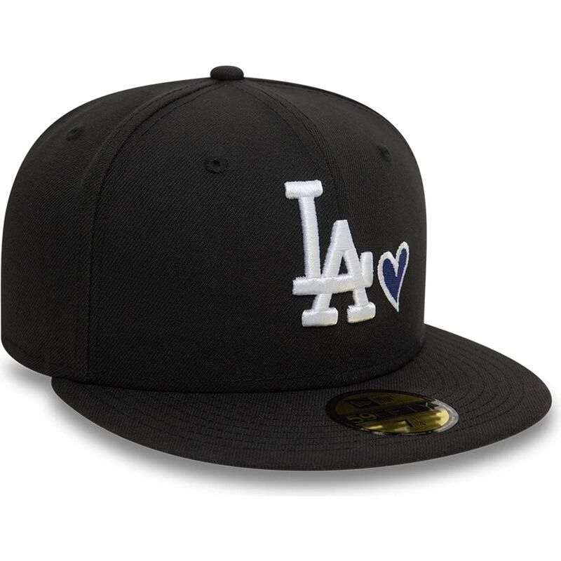 schwarze-anliegende-59fifty-flatcap-heart-icon-der-los-angeles-dodgers-mlb-von-new-era