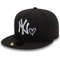 gorra-plana-negra-ajustada-59fifty-heart-icon-de-new-york-yankees-mlb-de-new-era