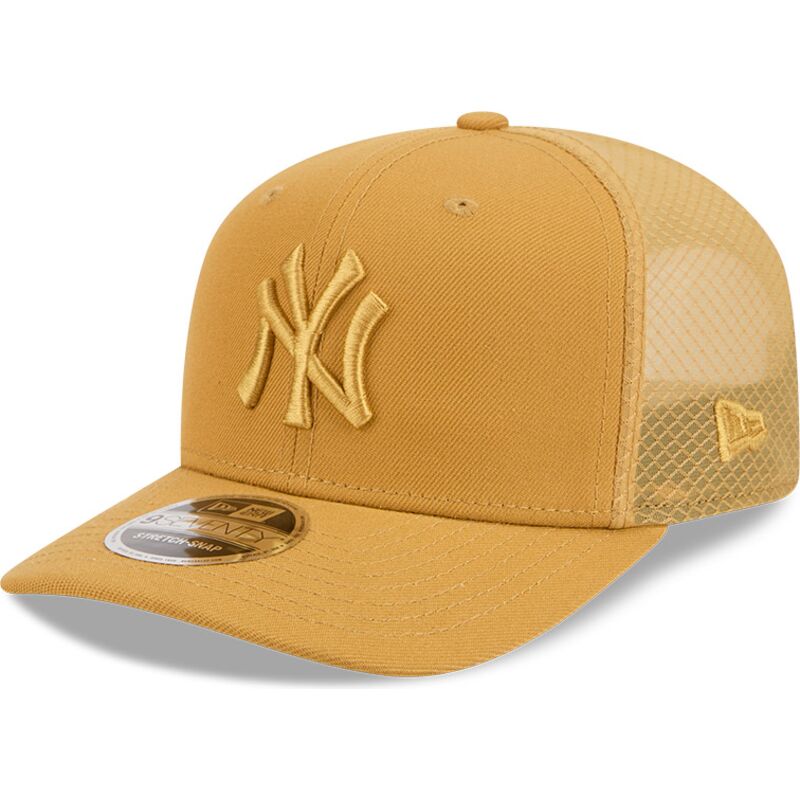 hellbraune-trucker-kappe-9seventy-stretch-snap-color-pack-der-new-york-yankees-mlb-von-new-era