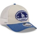 cepur-izliekta-truckeris-daudzkrasains-snapback-9forty-m-crown-a-frame-fray-no-los-angeles-dodgers-mlb-no-new-era