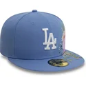 cap-plakana-blue-ajustada-59fifty-floral-no-los-angeles-dodgers-mlb-no-new-era