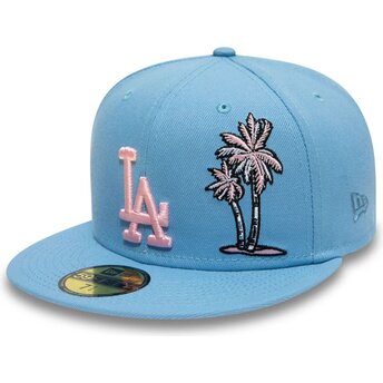 New Era Flat Brim 59FIFTY Palm Taco Los Angeles Dodgers MLB Blue Fitted Cap
