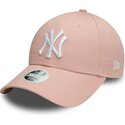 cepur-izliekta-roza-regulejama-lente-9forty-colour-essential-no-new-york-yankees-mlb-no-new-era
