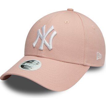 Cap izliekta pink adjustable strap 9FORTY Colour Essential no New York Yankees MLB no New Era