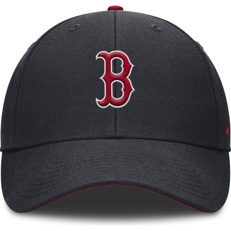 cepur-izliekta-tumsi-zils-regulejama-lente-berniem-dri-fit-club-structured-no-boston-red-sox-mlb-no-nike