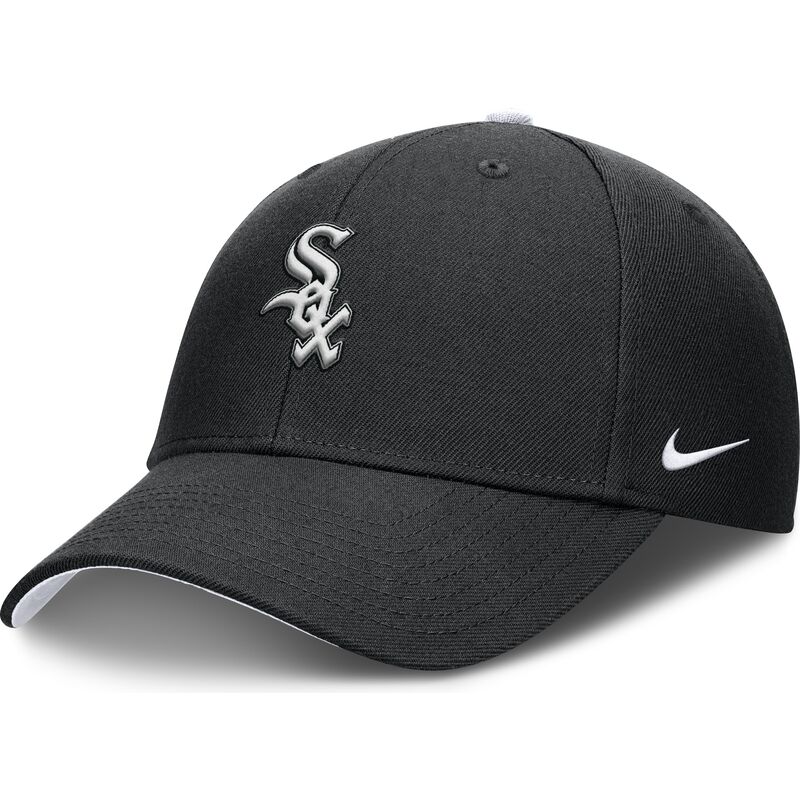 cap-izliekta-black-adjustable-strap-berniem-dri-fit-club-structured-no-chicago-white-sox-mlb-no-nike