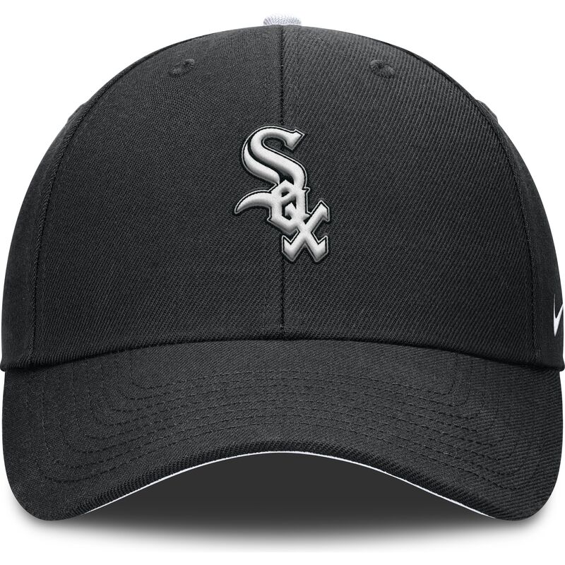 cap-izliekta-black-adjustable-strap-berniem-dri-fit-club-structured-no-chicago-white-sox-mlb-no-nike