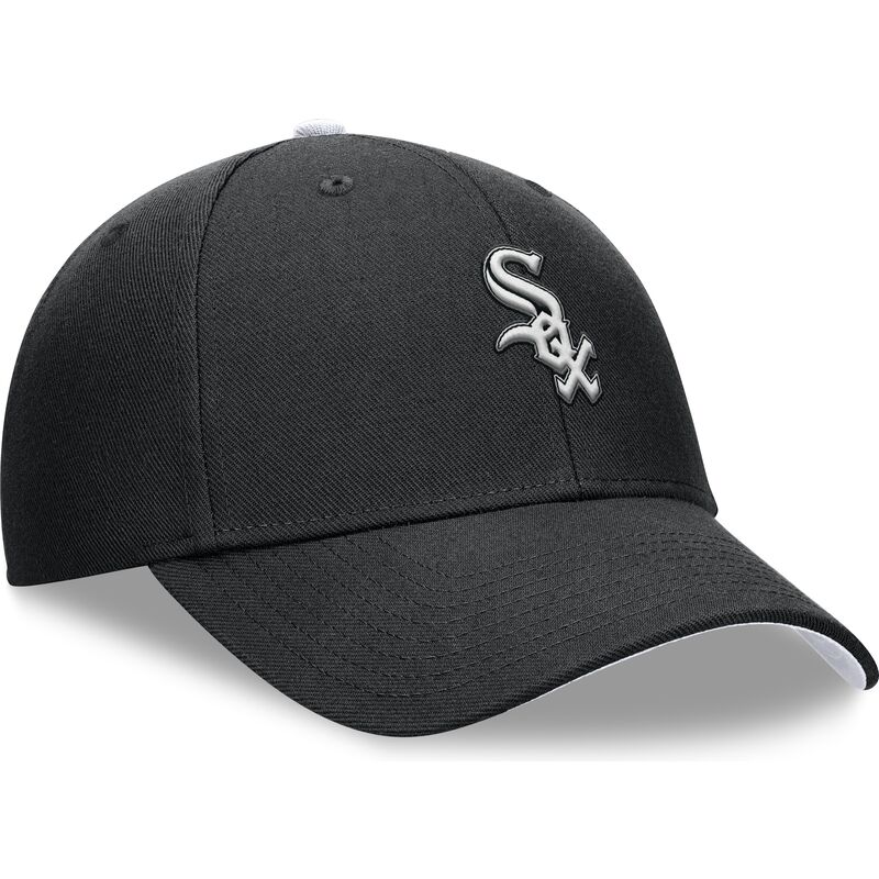 cap-izliekta-black-adjustable-strap-berniem-dri-fit-club-structured-no-chicago-white-sox-mlb-no-nike