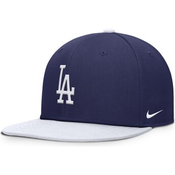 Cap plakana blue snapback bērniem Dri-Fit Pro Structured Square Bill no Los Angeles Dodgers MLB no Nike