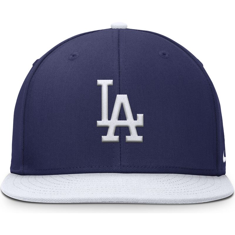 cepur-plakana-zils-snapback-berniem-dri-fit-pro-structured-square-bill-no-los-angeles-dodgers-mlb-no-nike