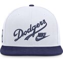 weisse-und-blaue-flache-snapback-kappe-cooperstown-dri-fit-pro-structured-square-bill-der-los-angeles-dodgers-mlb-von-nike