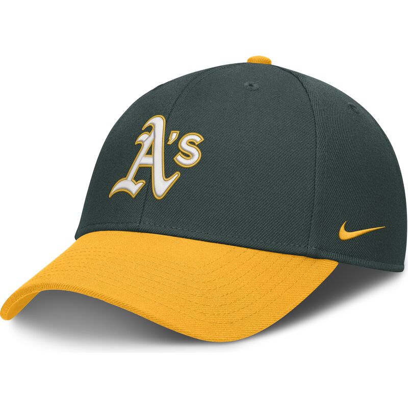 cap-izliekta-green-adjustable-strap-dri-fit-club-structured-no-oakland-athletics-mlb-no-nike