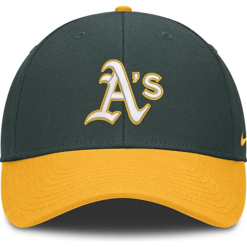 cepur-izliekta-zals-regulejama-lente-dri-fit-club-structured-no-oakland-athletics-mlb-no-nike