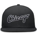 cap-plakana-black-ajustada-dri-fit-true-structured-round-bill-no-chicago-white-sox-mlb-no-nike