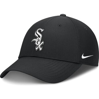 Cap izliekta black adjustable strap Club Structured UV Poly Ripstop no Chicago White Sox MLB no Nike