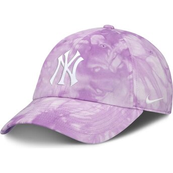 Nike Curved Brim Mothers Day Club Unstructured Organic Cotton New York Yankees MLB Purple Adjustable Cap