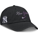 cepur-izliekta-melns-regulejama-lente-mothers-day-club-unstructured-organic-cotton-no-new-york-yankees-mlb-no-nike