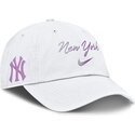 cepur-izliekta-balts-regulejama-lente-mothers-day-club-unstructured-organic-cotton-no-new-york-yankees-mlb-no-nike