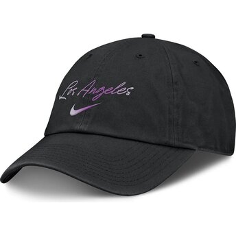 Schwarze verstellbare gebogene Kappe Mothers Day Club Unstructured Organic Cotton der Los Angeles Dodgers MLB von Nike