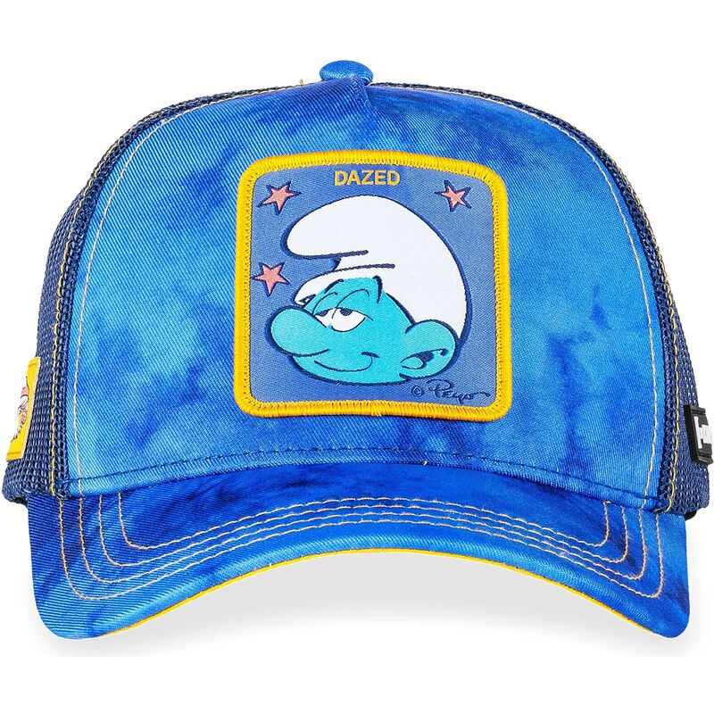 capslab-dazed-smu-cham-the-smurfs-blue-trucker-hat