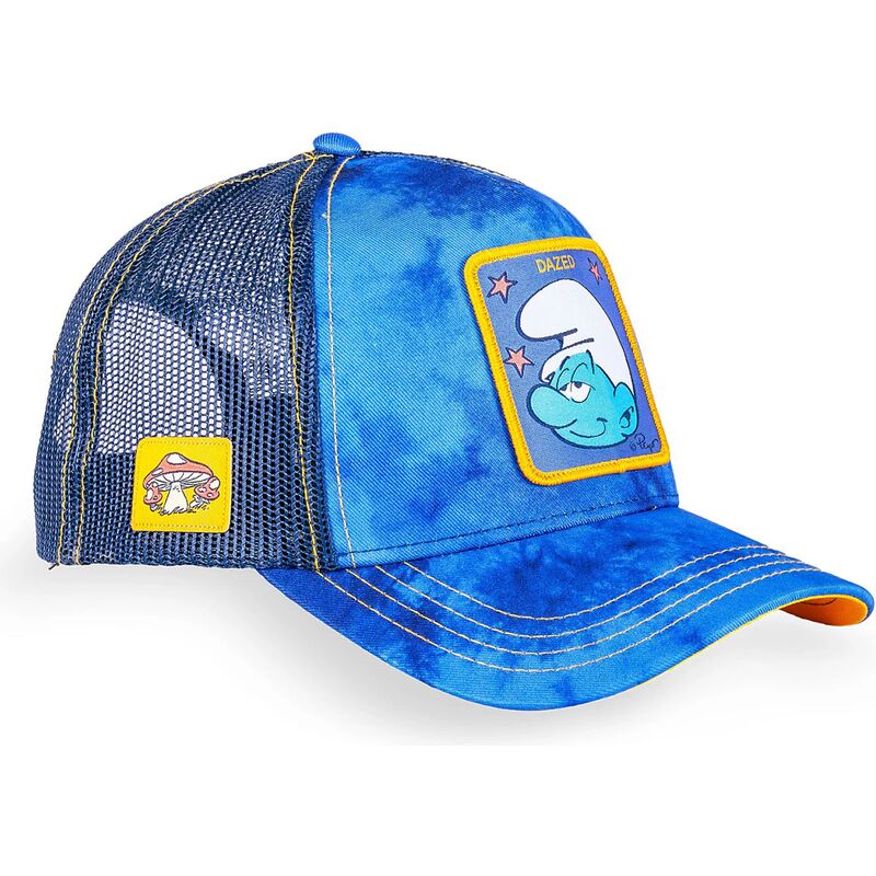 capslab-dazed-smu-cham-the-smurfs-blue-trucker-hat