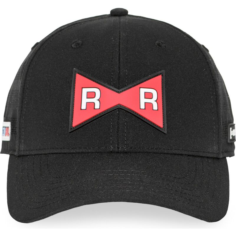 capslab-red-ribbon-army-db7-redb-dragon-ball-black-adjustable-trucker-hat