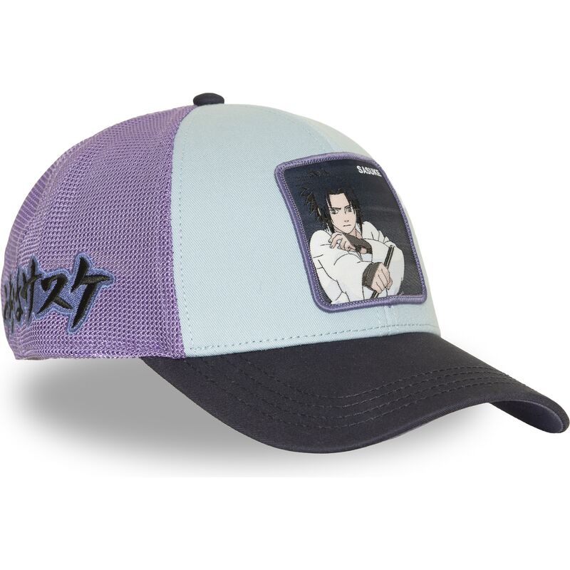 capslab-sasuke-uchiha-ns6-sasb-naruto-blue-and-purple-trucker-hat capslab-sasuke-uchiha-ns6-sasb-naruto-blue-and-purple-trucker-hat
