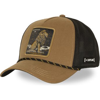Capslab Lion Guardian BEA3 LIOB Beasts Brown Trucker Hat