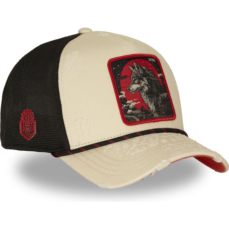 cap-izliekta-beige-snapback-wolf-beasts-no-capslab