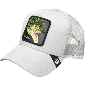 Cepur izliekta truckeris pelēks snapback Gator Swamp Monster Core Combo The Farm no Goorin Bros.